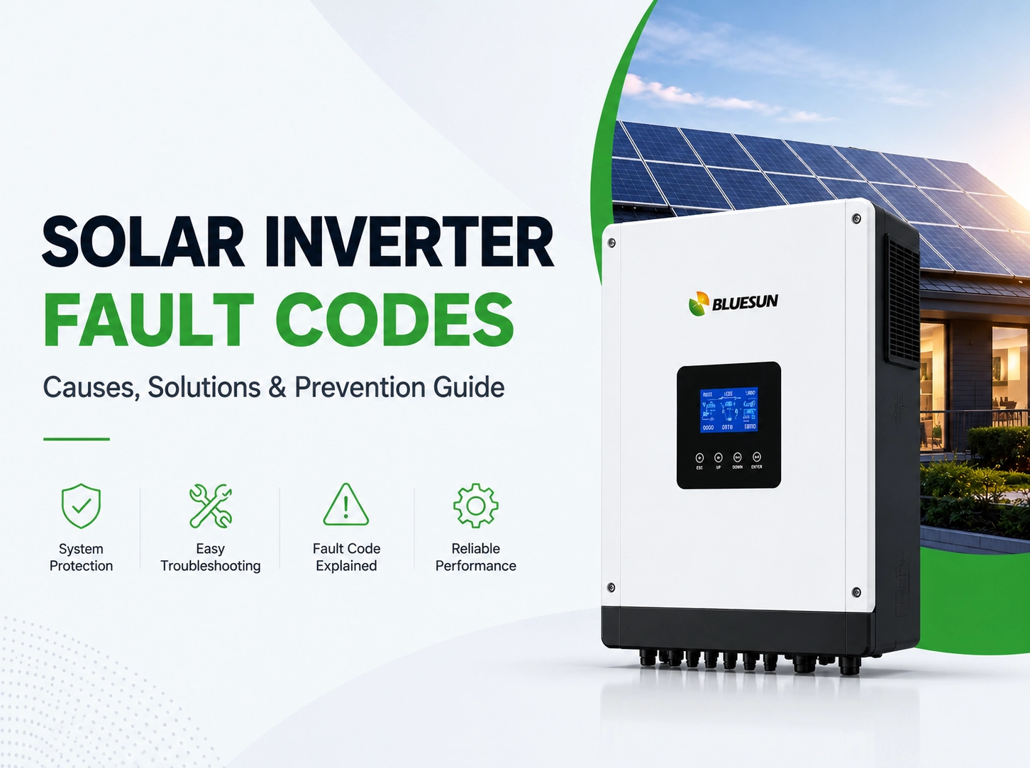 Biến tần mặt trời Fault Codes and Giải pháp | Troubleshooting Guide