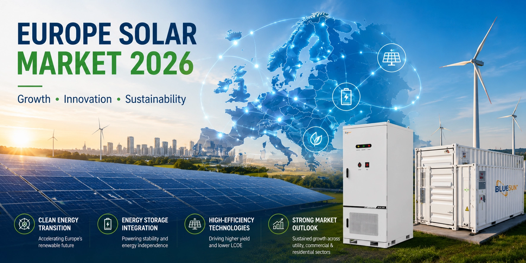 Europe Solar Market Trends in 2026 | Lưu trữ năng lượng Growth & Solar Demand Recovery