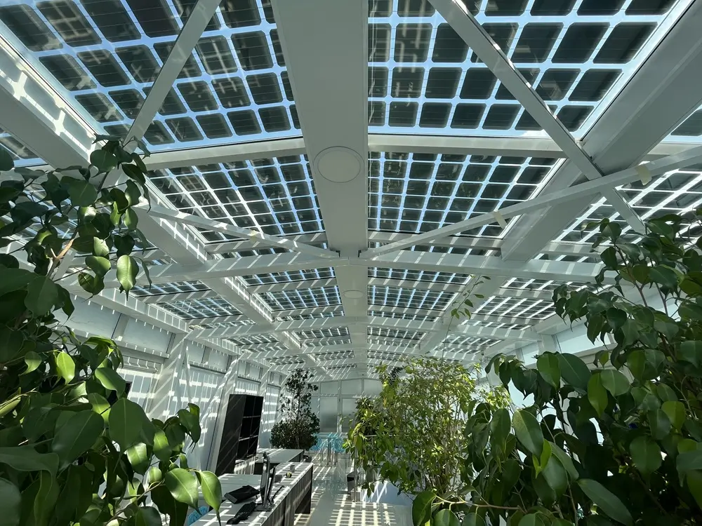 Hệ thống năng lượng mặt trời Bluesun 50KW BIPV ở Bulgaria