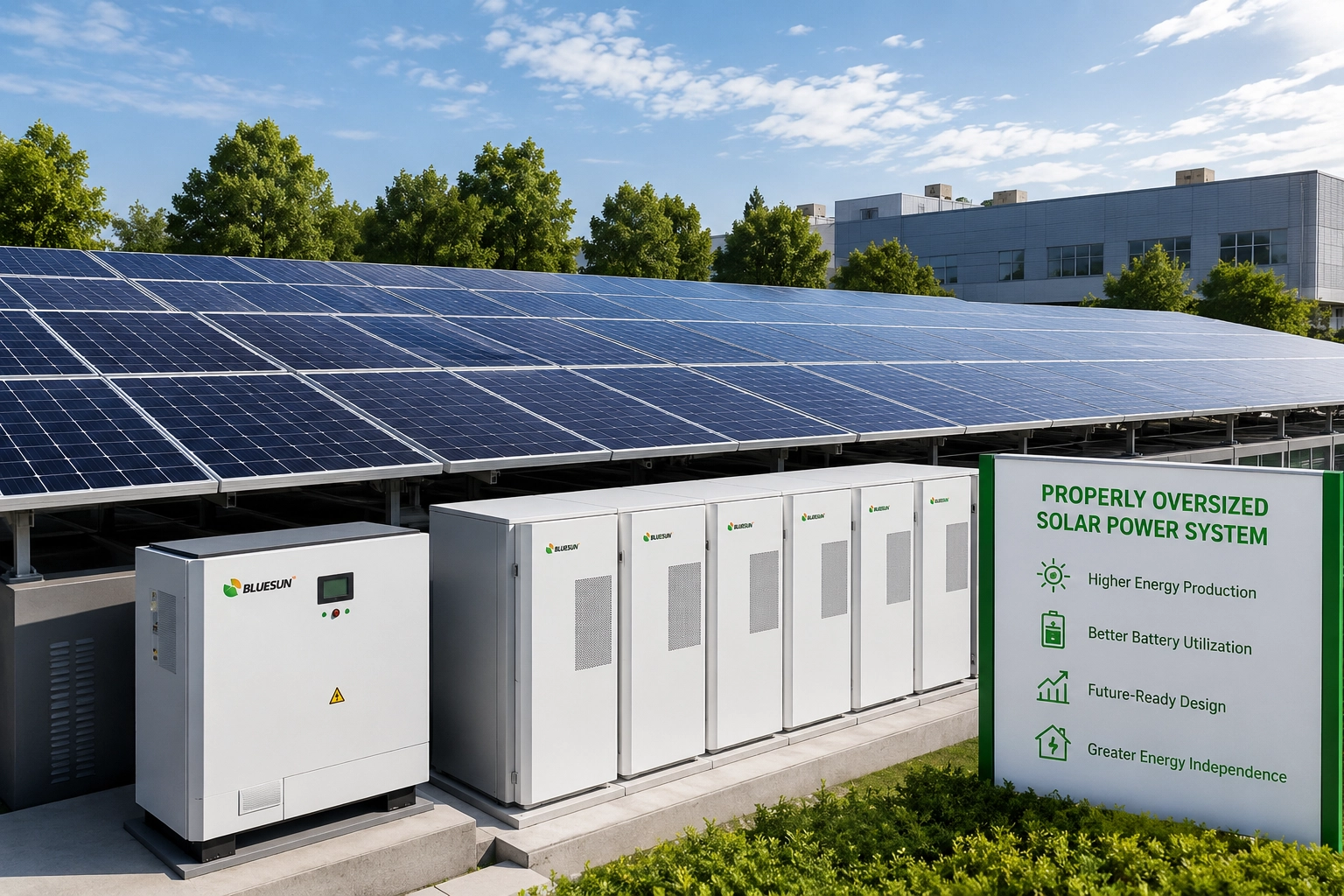 Why Properly Oversizing Your Hệ thống điện mặt trời | Bluesun Solar