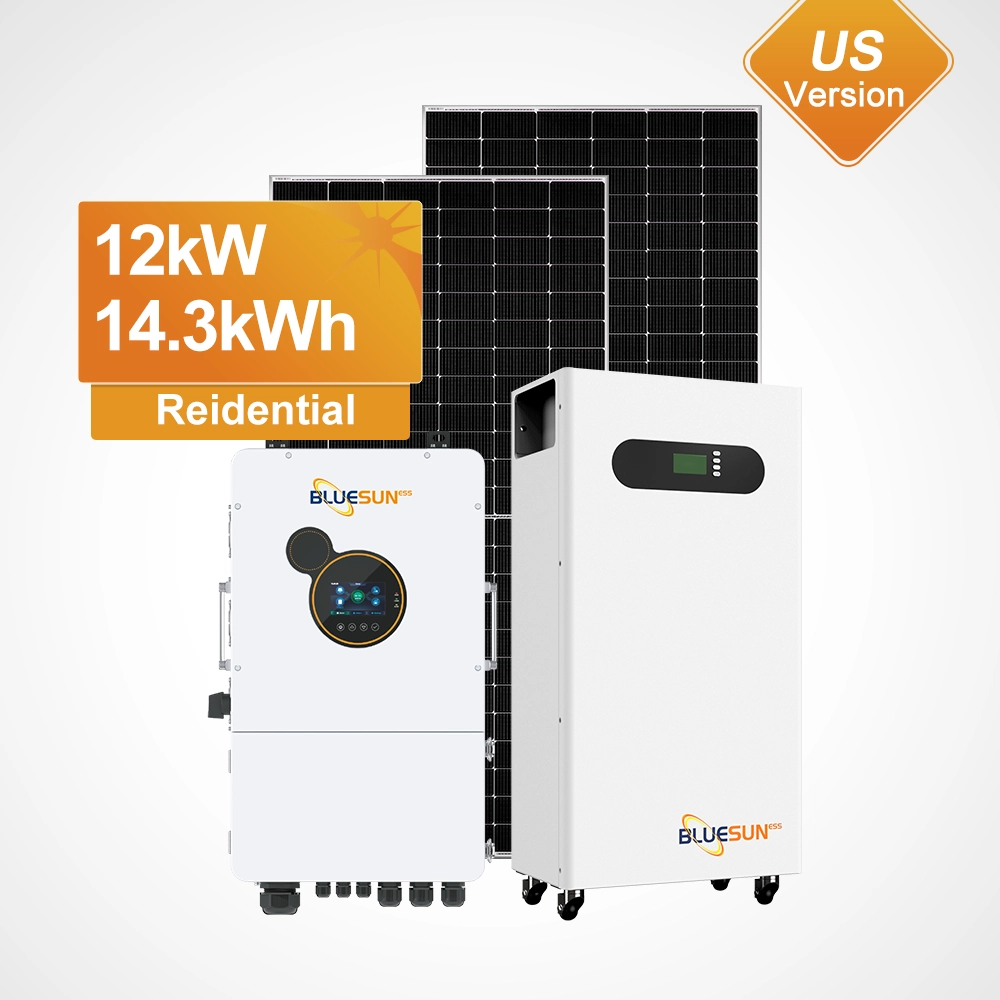 US 12kW Off-Grid Solar Energy System with 14.3kWh Vertical Pin lithium