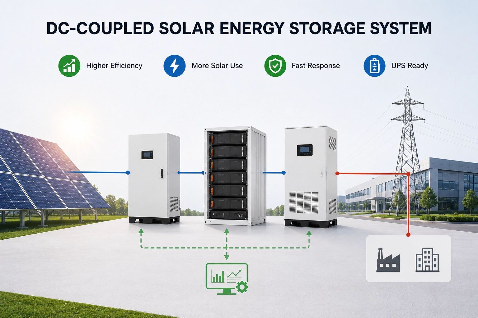 Advantages of DC-Coupled Solar Lưu trữ năng lượng Systems