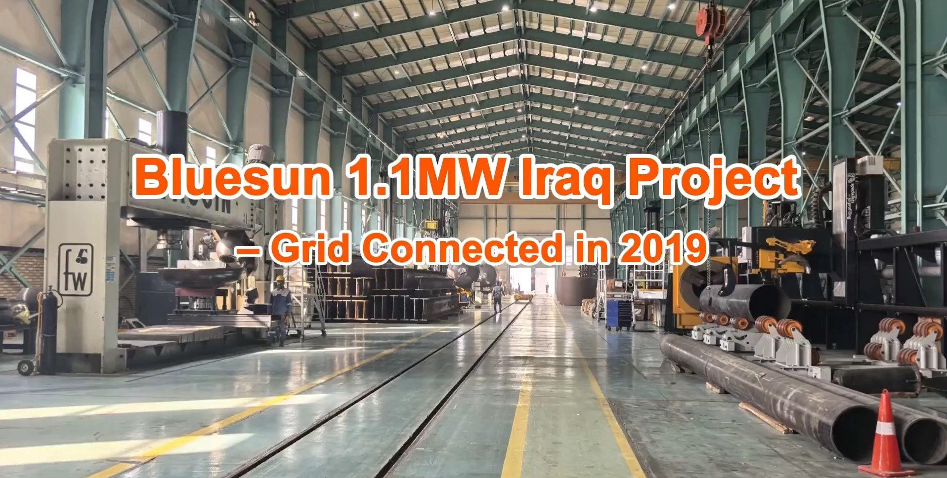 Nhà máy điện mặt trời Bluesun 1.1MW ở Iraq | Được bàn giao vào năm 2019, vẫn hoạt động mạnh mẽ