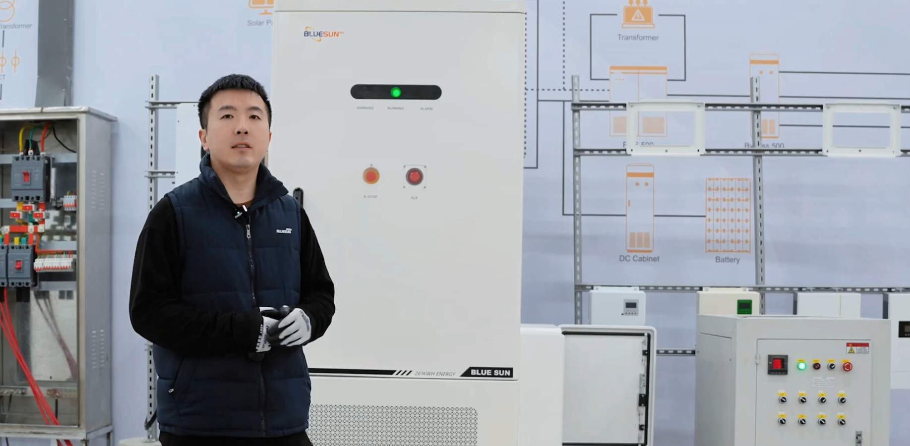 261kWh ESS làm mát bằng chất lỏng cho On-Grid